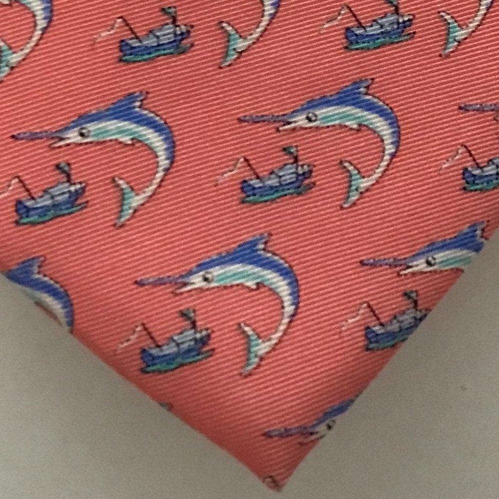 Jos. A. Bank Men's Tie "Sailfish" Motif